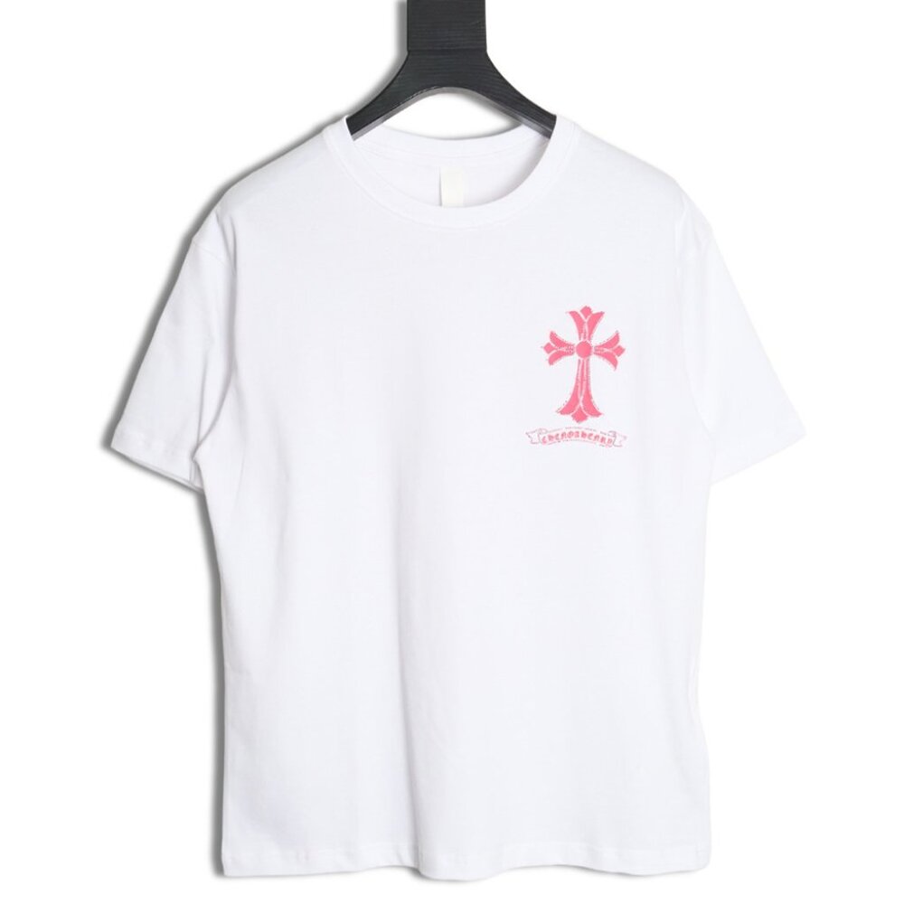 Chrome Hearts Cross Print Rhinestone T-shirt
